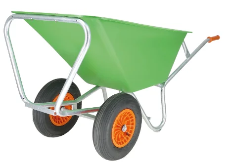 Kruiwagen landbouw 170L - 2 wielen, 4Ply luchtband - tubeless - PP velg - rollager