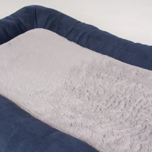 Bench kussen DuoTex ECO XS - 56x33x3cm blauw/grijs