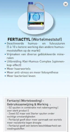 Fertiactyl GZ 10L  N 13% + K 5%