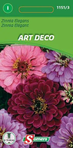 Zinnia Elegans Art Deco