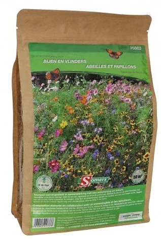 Bijen en vlinders 50m²