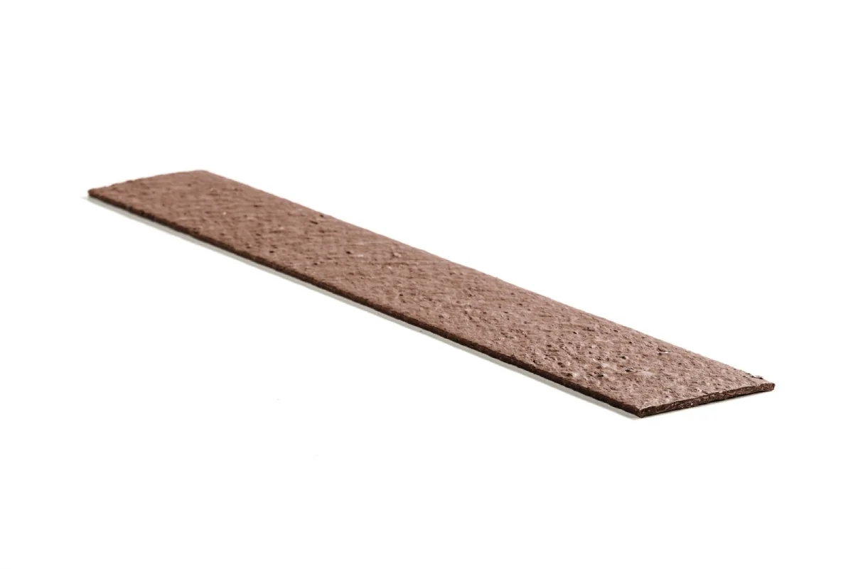 eco-afboording Recylat recht  2m x 14cm x 1cm BRUIN