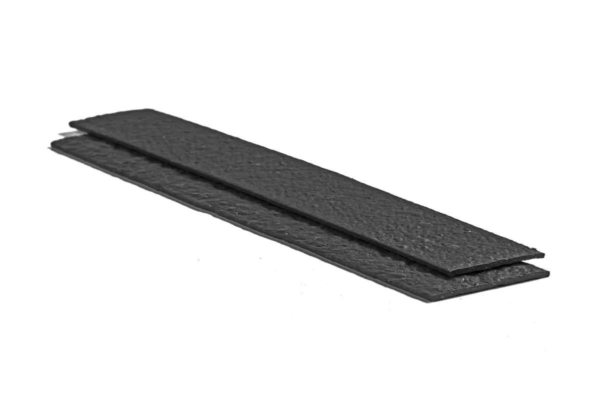 eco-afboording Recylat recht 2m x 14cm x 1cm ZWART