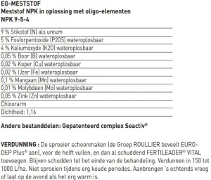 Seactiv Vital 10L NPK 9-5-4