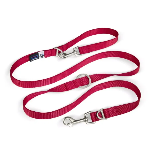 Curli Aanpasbare looplijn Nylon 200x2cm rood