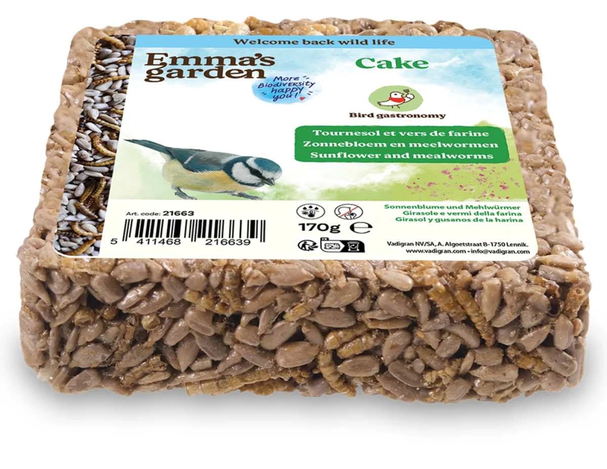 Emma Zonnebloem kernen cake & meelwormen 170g