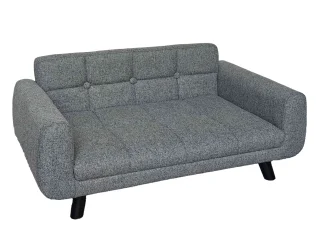 Zetel hond Sophia grijs 85cm 