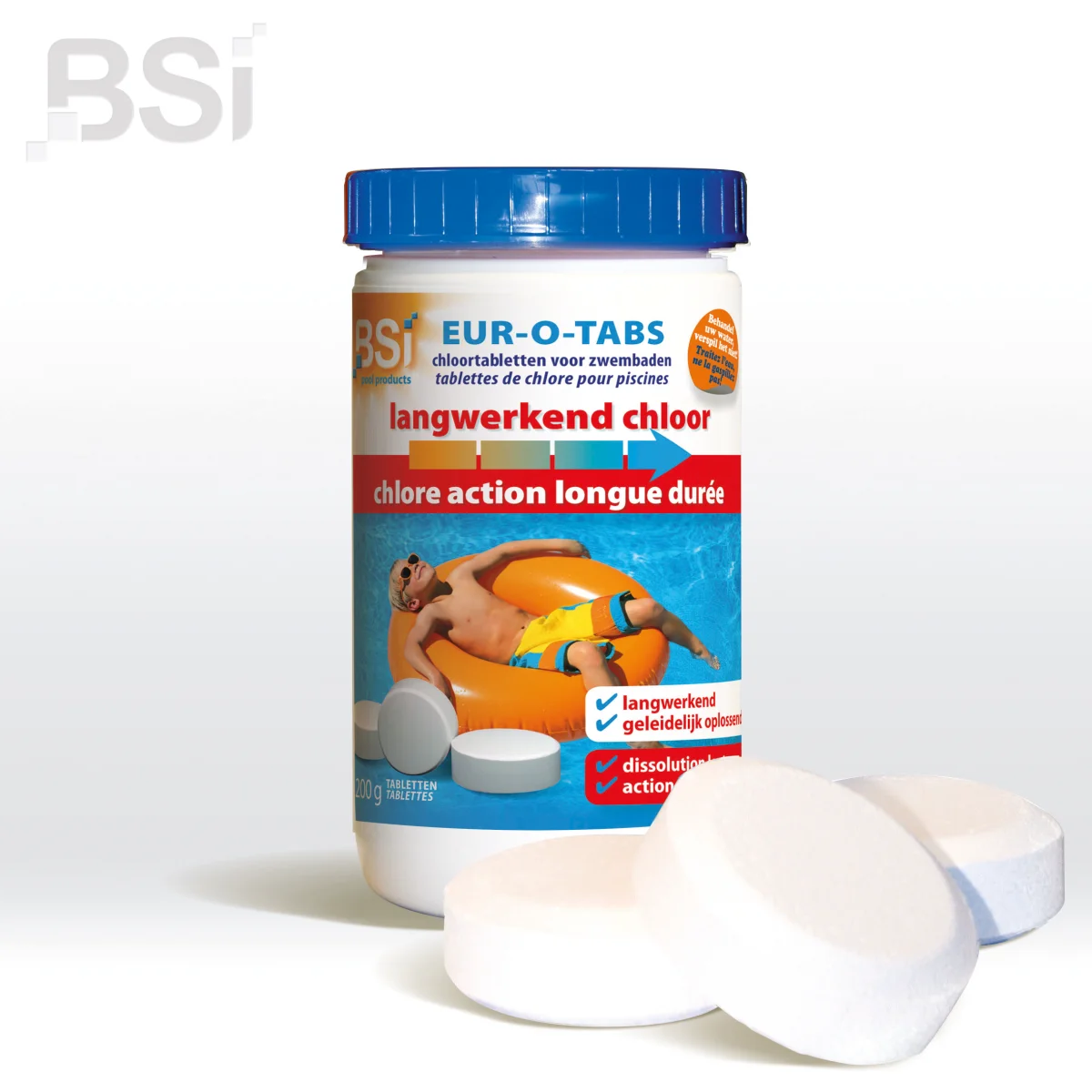 Eur-O-Tabs chloortabl vr zwembaden 200 g | 1 KG