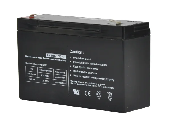 Batterij 6V 12Ah voor S40/S40LE