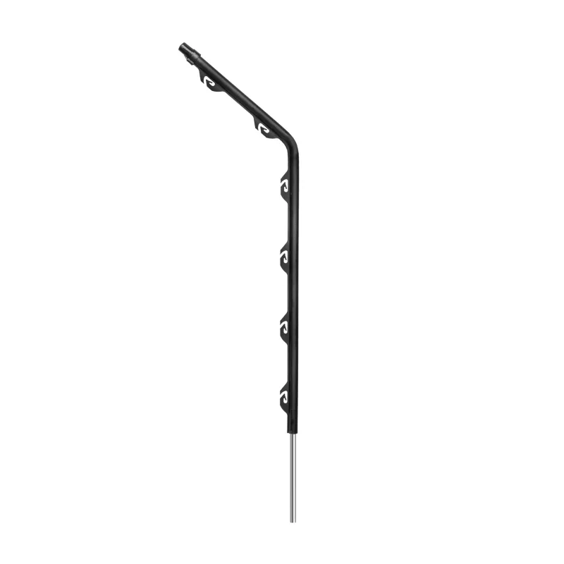 Vijver/schuttingpaaltje gebogen zwart (5)