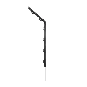 Vijver/schuttingpaaltje gebogen zwart (5)