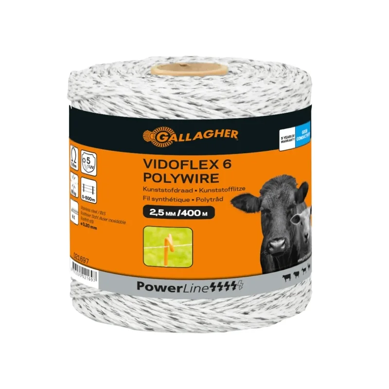 Vidoflex 6 PowerLine wit 400m